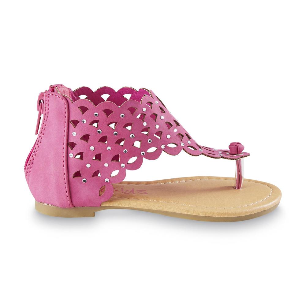 Yoki Toddler Girl's Karylle Pink Gladiator Sandal