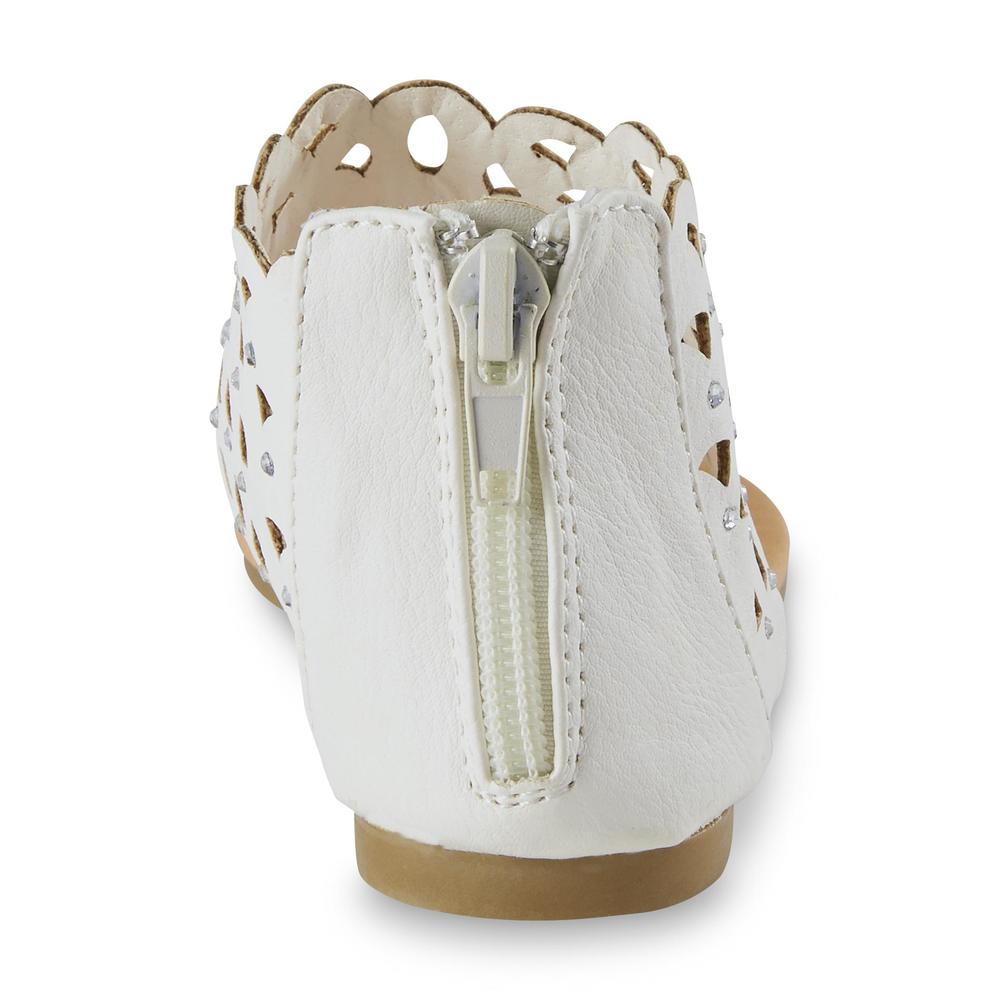 Yoki Toddler Girl's Karylle White Gladiator Sandal