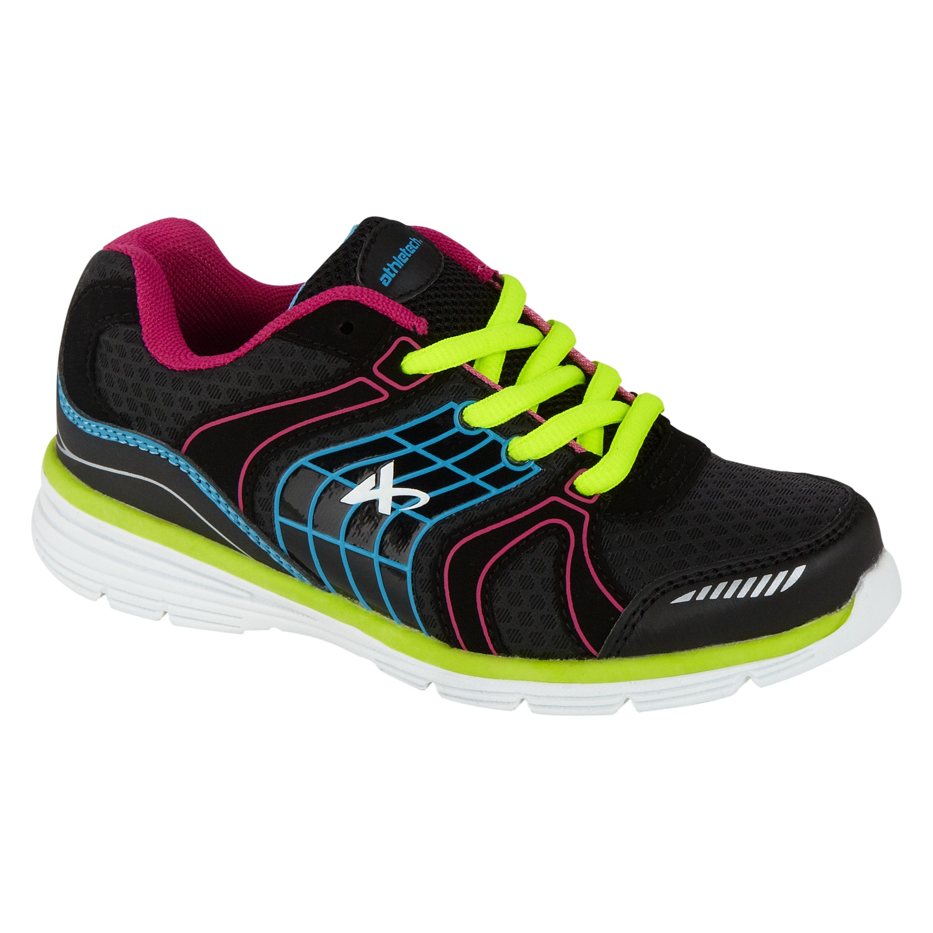 Athletech Girl's Willow 2 Athletic Shoe - Black/Multi