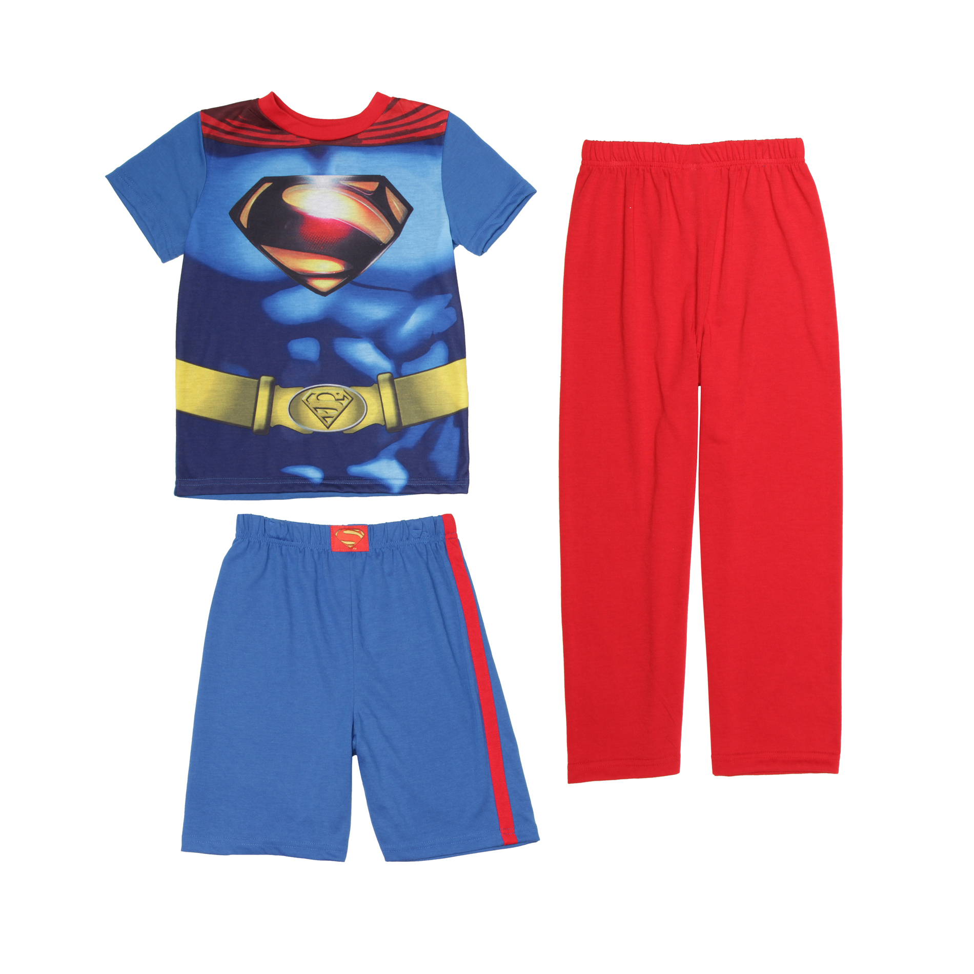 DC Comics Superman Boy's Pajama Shirt  Pants & Shorts
