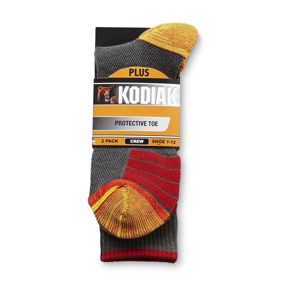 Kodiak Men's 2-Pairs Protective Toe Crew Socks