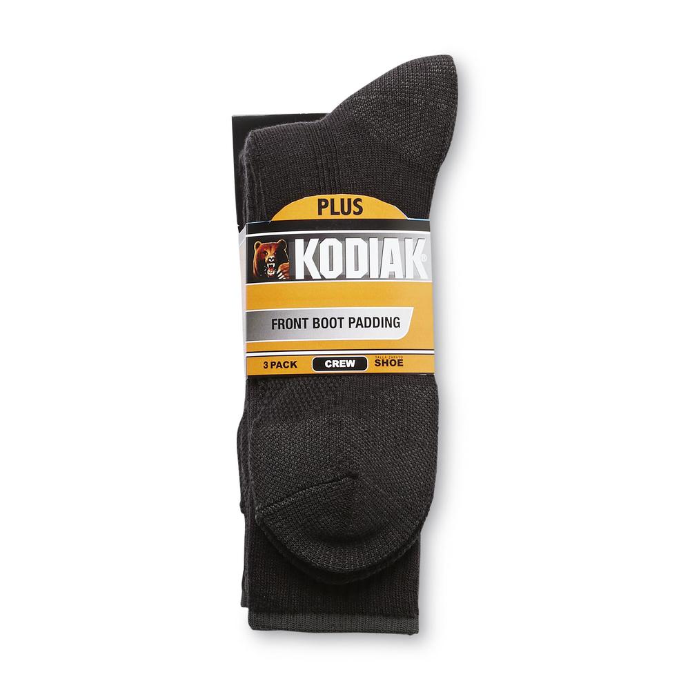Kodiak Men's 3-Pairs Front Boot Padding Crew Socks