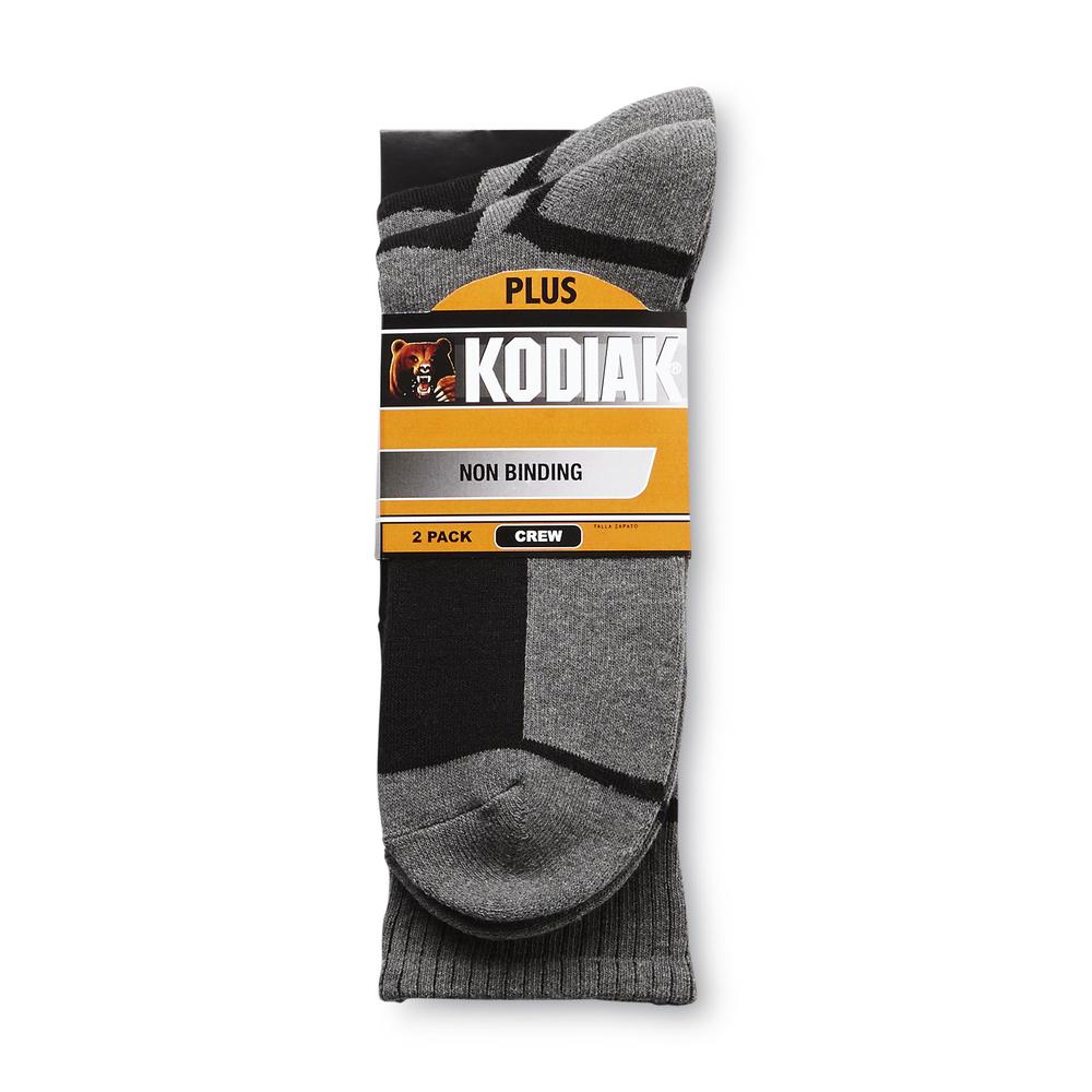 Kodiak Men's 2-Pairs Non-Binding Crew Socks