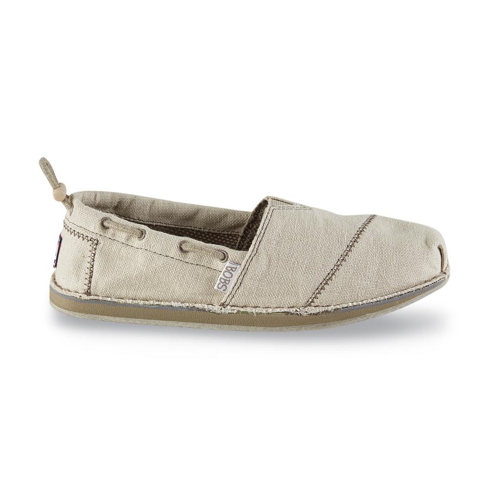 Skechers Women's Bobs Chill Recycle Natural Canvas Casual Flat