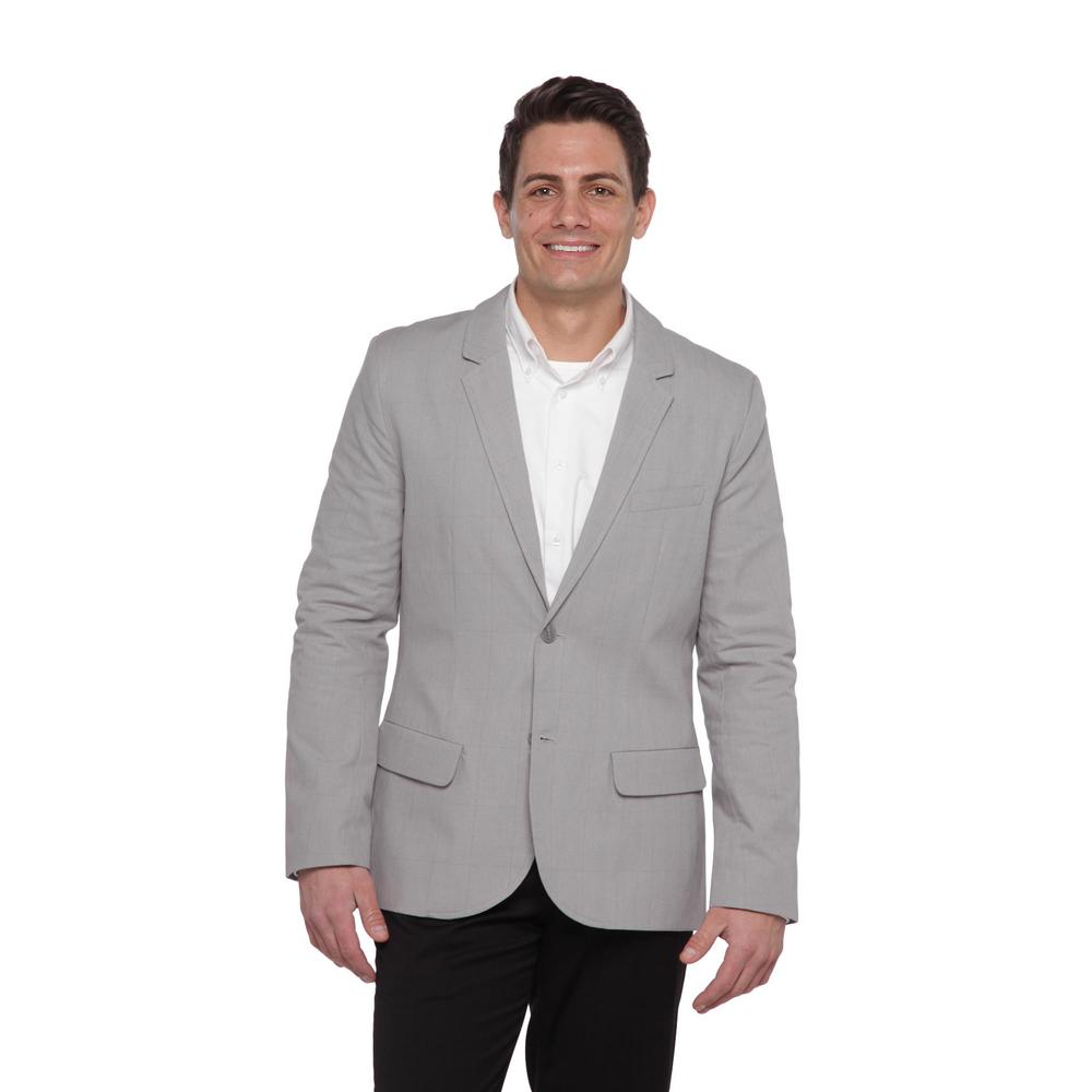 Structure Men's Single-Breasted Blazer - Plaid