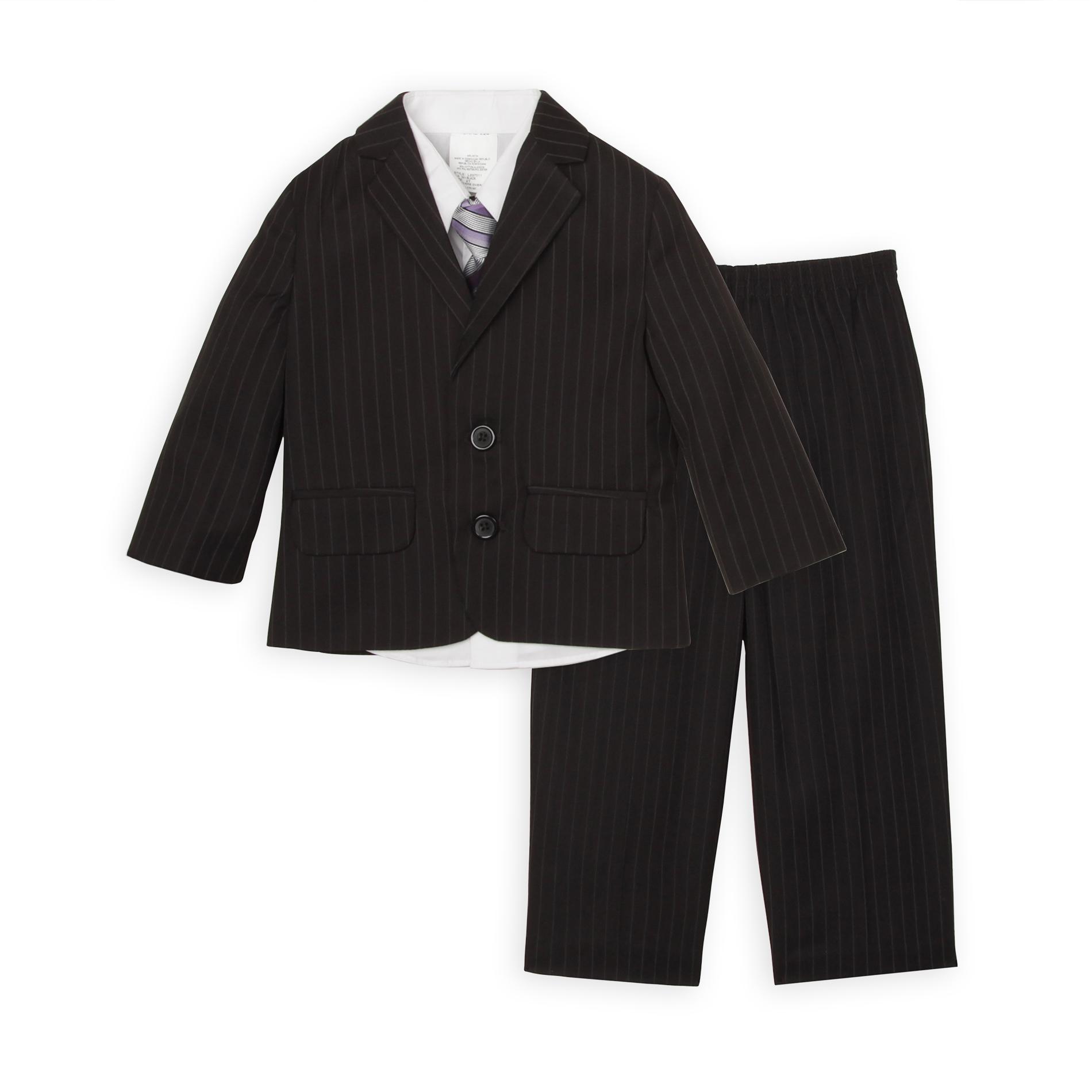 Jonathan Strong Infant & Toddler Boy's Suit Jacket  Shirt  Tie & Pants - Striped