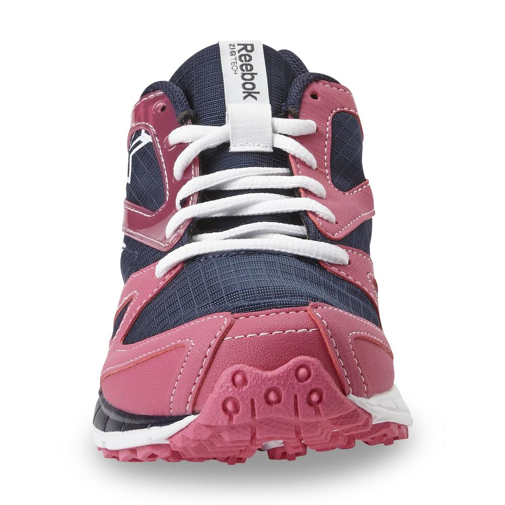 Reebok Women's Zigkick Trail 1.0 Navy/Pink Running Shoe