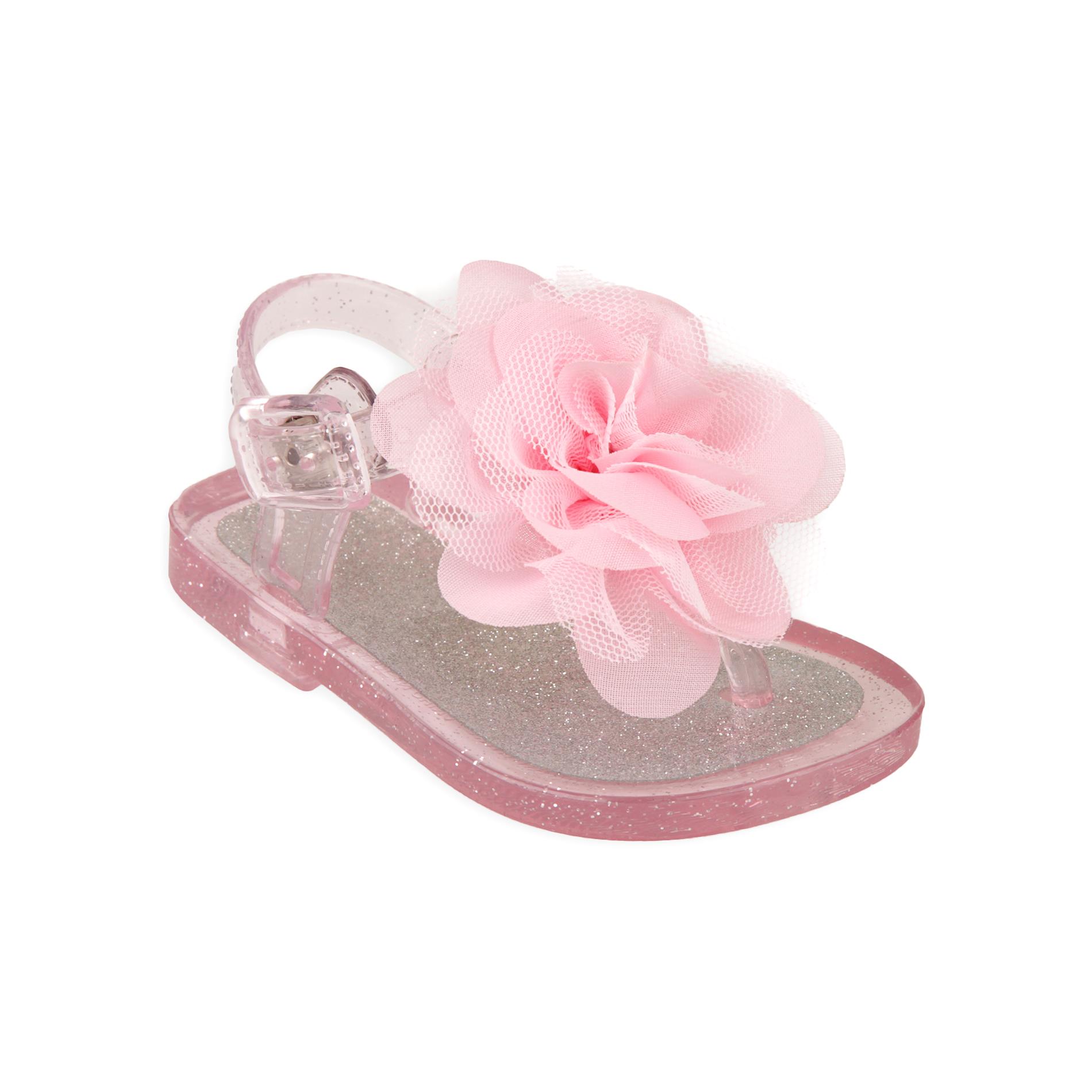 Little Wonders Infant & Toddler Girl's Pink Glitter Gel Sandal
