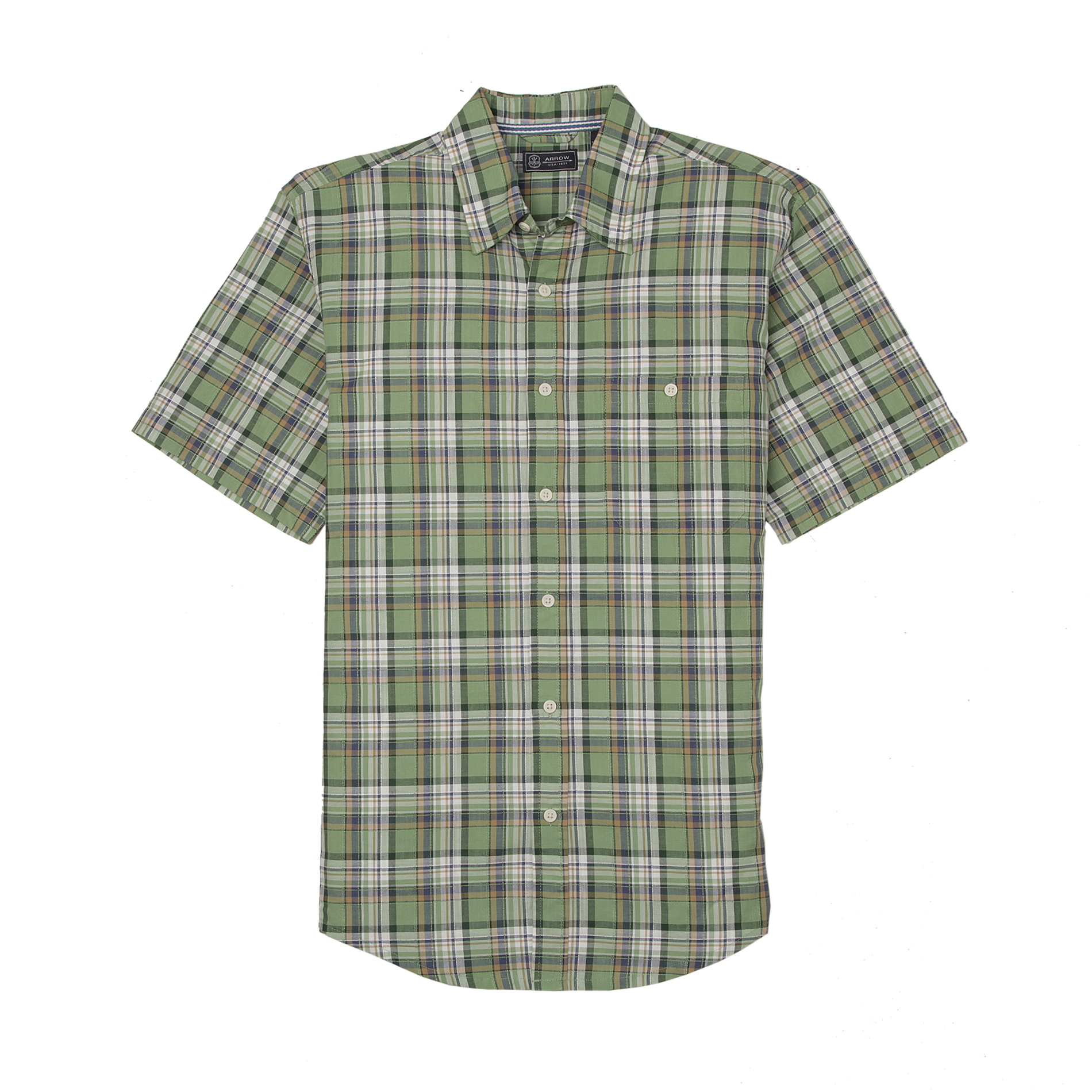Arrow Men's Short-Sleeve Shirt - Plaid