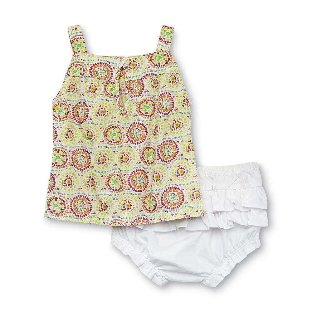 Little Wonders Newborn & Infant Girl's Tunic Tank Top & Diaper Cover - Tie-Dye