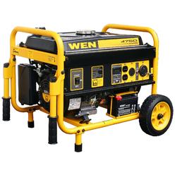 WEN 56475 4750-Watt Portable Generator with Electric Start and Wheel Kit, CARB Compliant,Yellow and Black