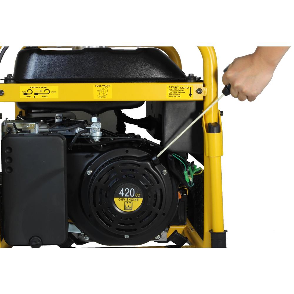 WEN 56877-CA 9000 Watt Generator w/ Electric Start and Wheel Kit (CARB Compliant)