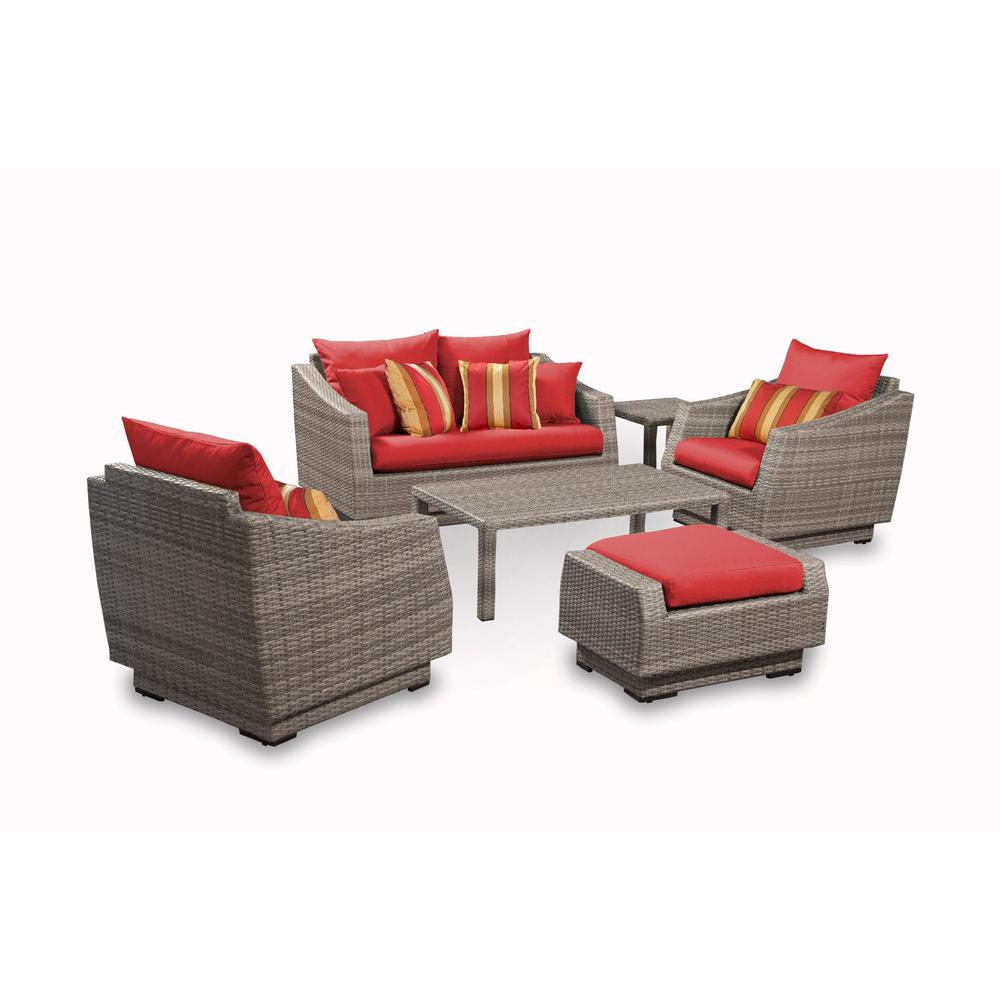 RST Brands Cannes&#8482; 6pc Love and Club Deep Seating Set