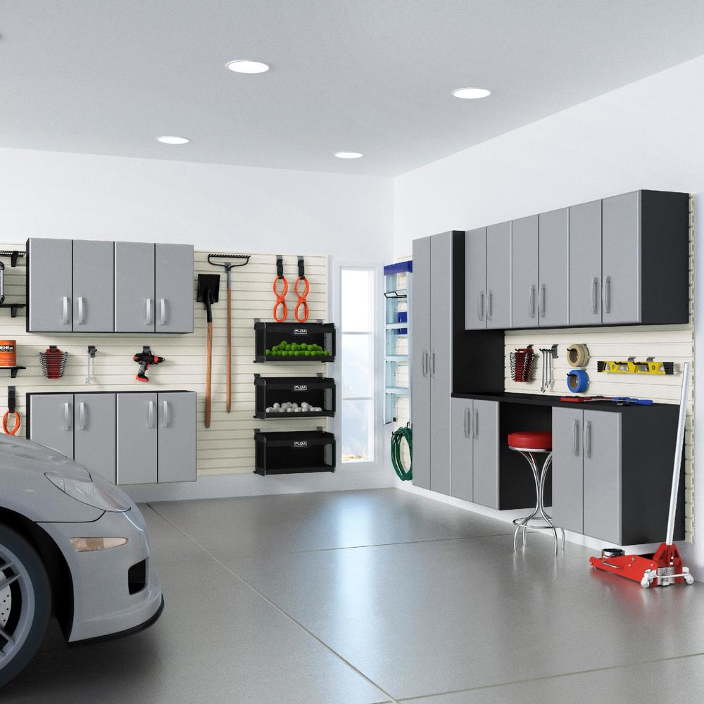 Flow Wall 12-Piece Garage Cabinet System - Silver