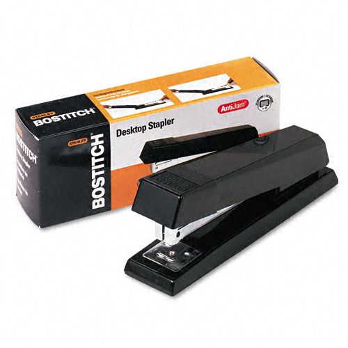 Stanley Bostitch BOSB660BK AntiJam Full Strip Stapler, 20 Sheet Capacity