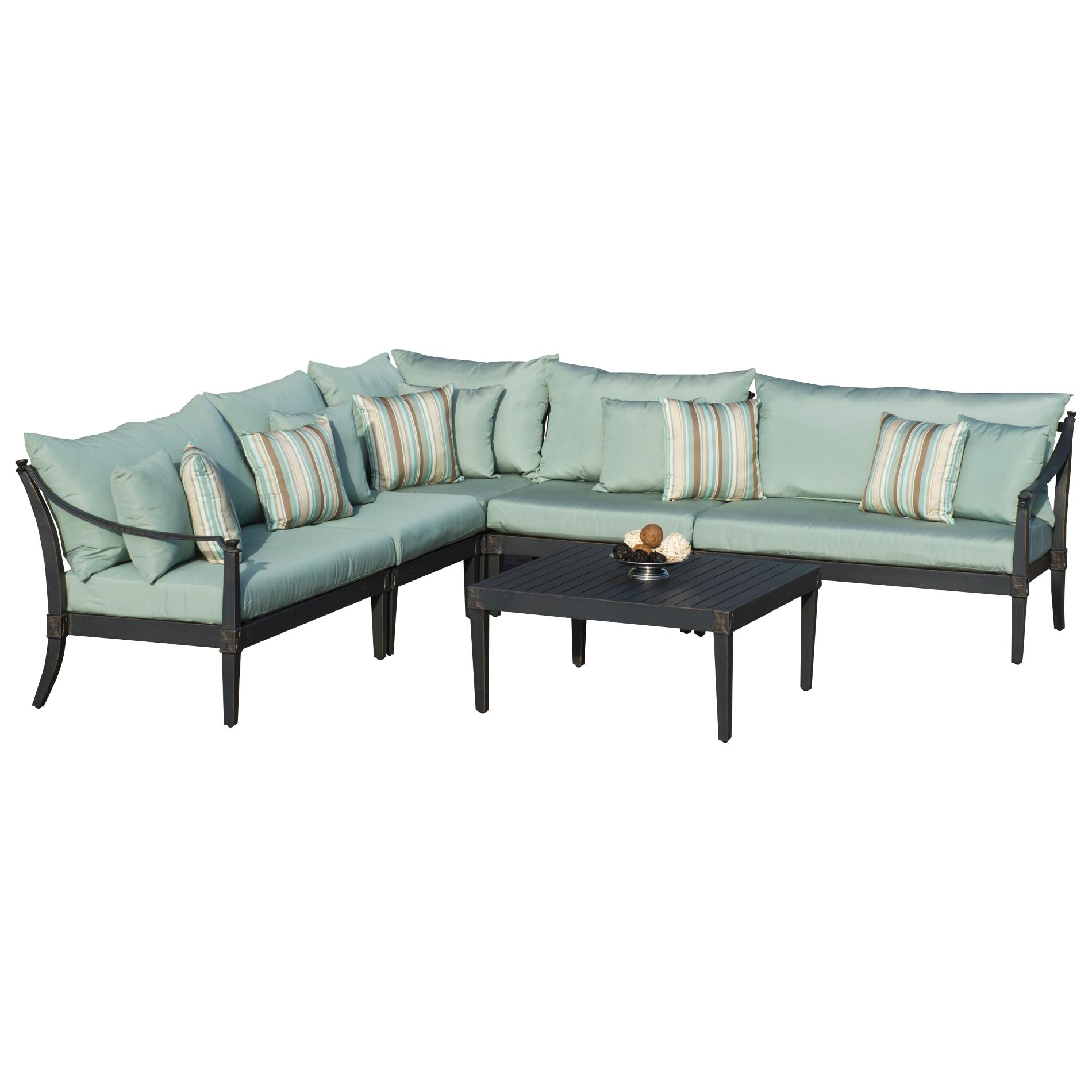 RST Brands Astoria 6pc Sectional & Table in assorted colors