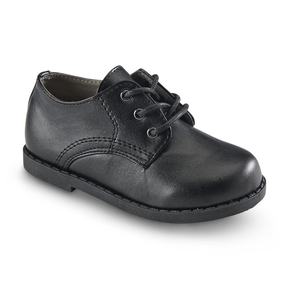 Joseph Allen Toddler Boy's JA23481 Black Oxford Dress Shoe