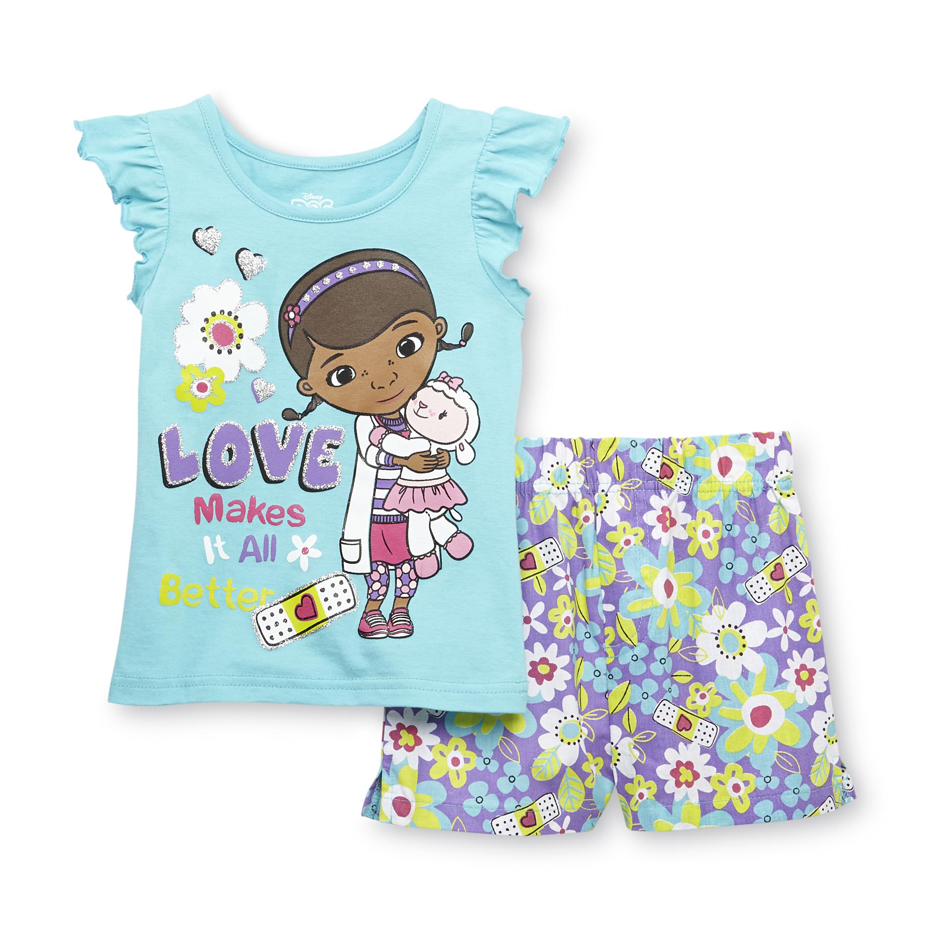 Disney Doc McStuffins Toddler Girl's Graphic T-Shirt & Shorts