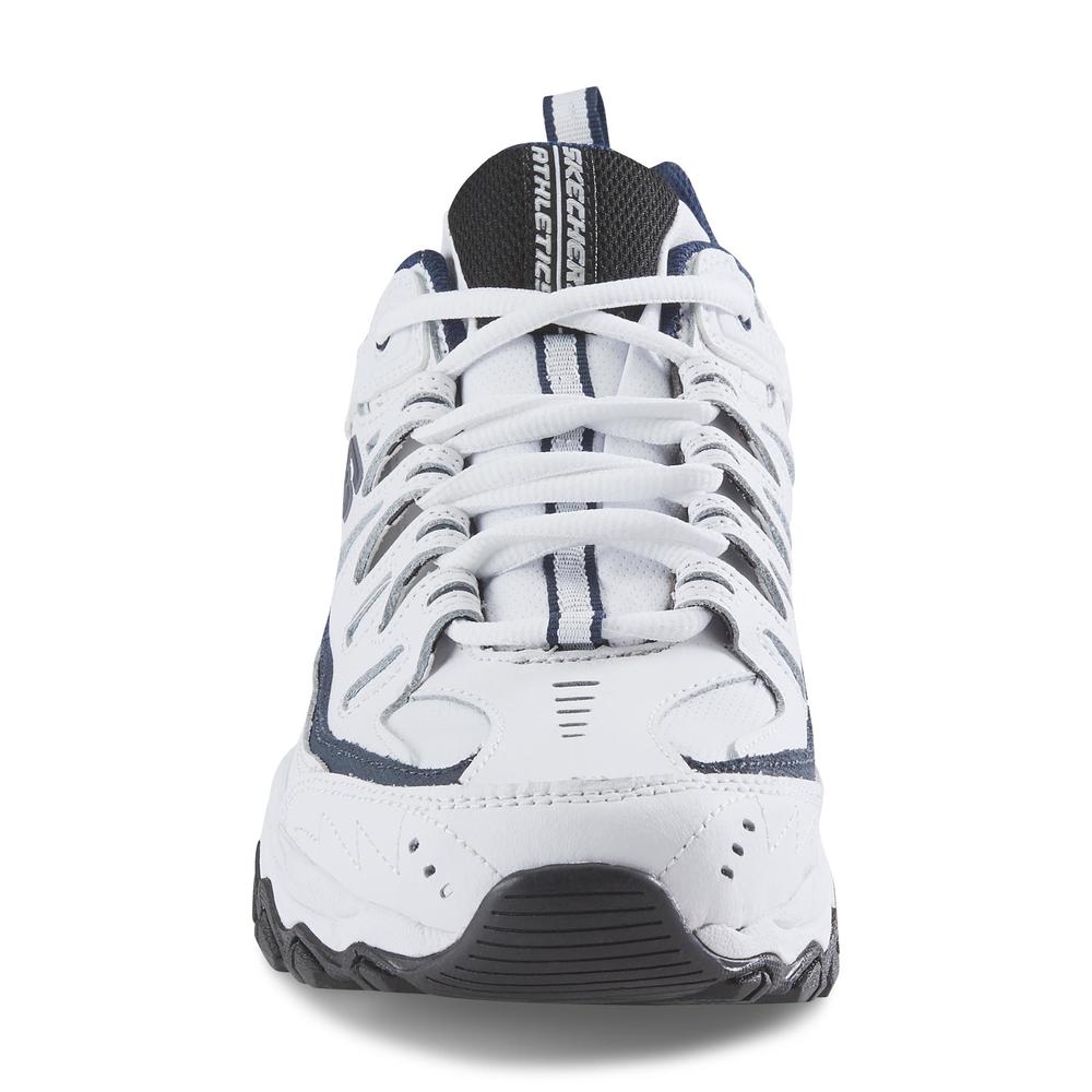 Skechers Men's Reprint Sneaker - White/Navy Wide Width Available