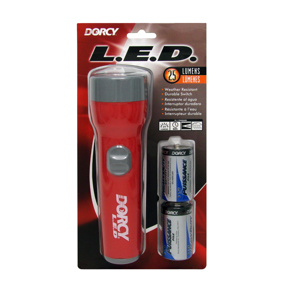 dorcy rechargeable flashlight sears 55 Lumen Floating Water Resistant LED with Carabineer Clip, Purple (41-2508) The flashlight is constructed of aircraft grade anodized aluminum and can withstand a 3 Ft Dorcy 2D LED Flashlight