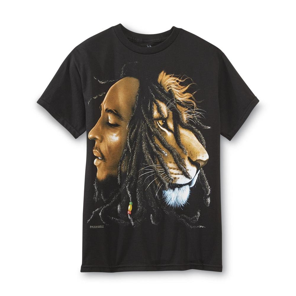 Young Men's Graphic T-Shirt - Bob Marley Lion