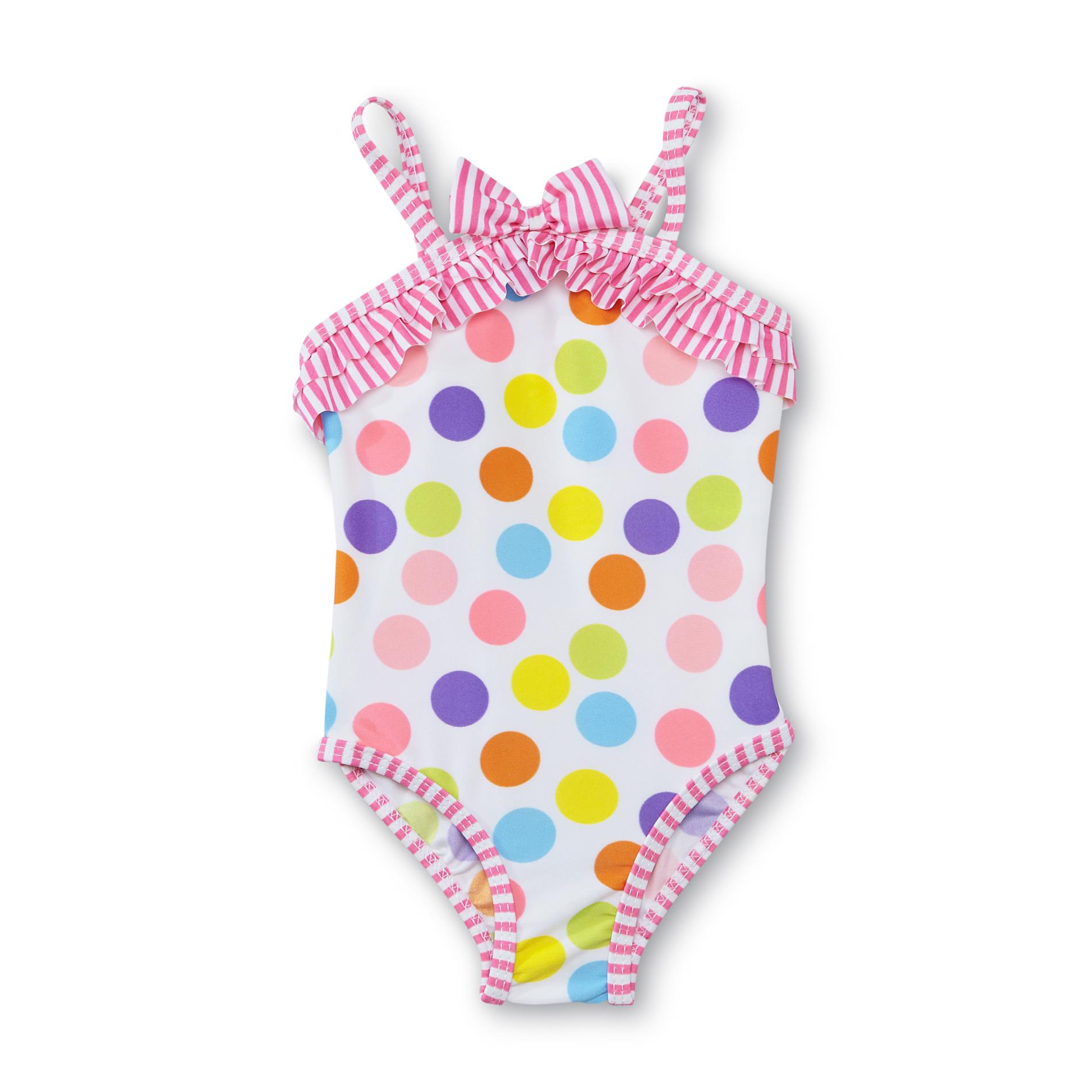 Small Wonders Newborn Girl's Swimsuit - Dots