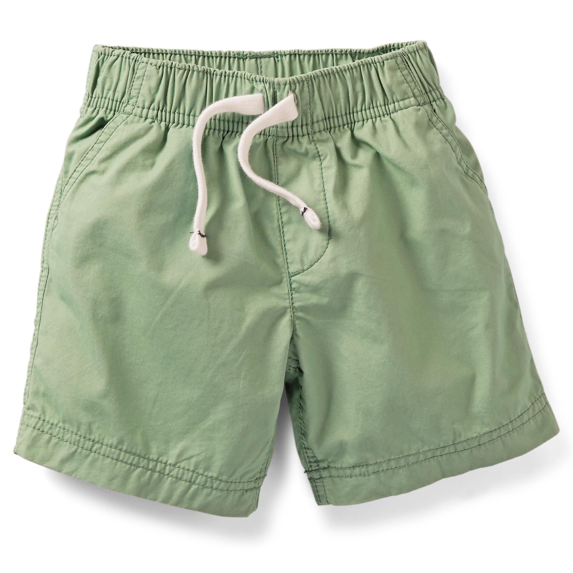 Carter's Boy's Green Woven Pull-On Shorts