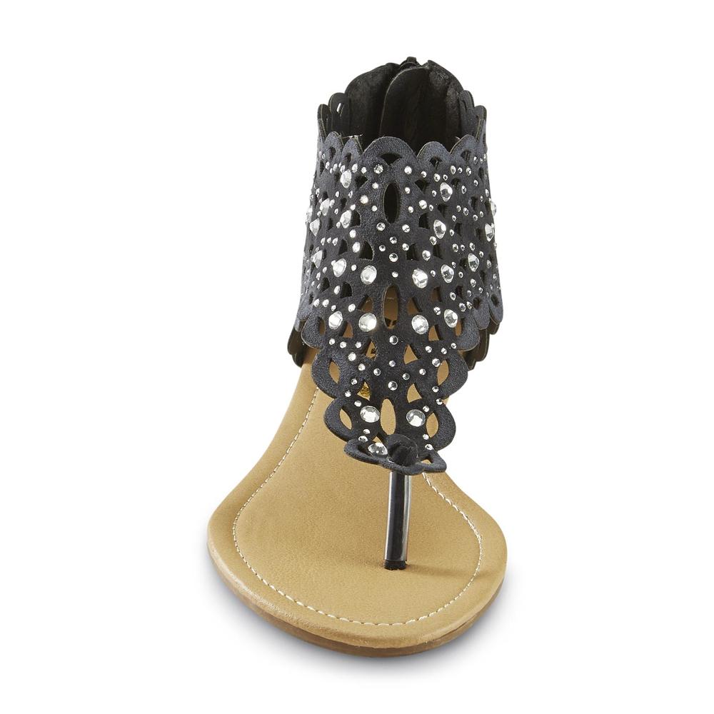 Yoki Women's Karylle Caged Black Sandal
