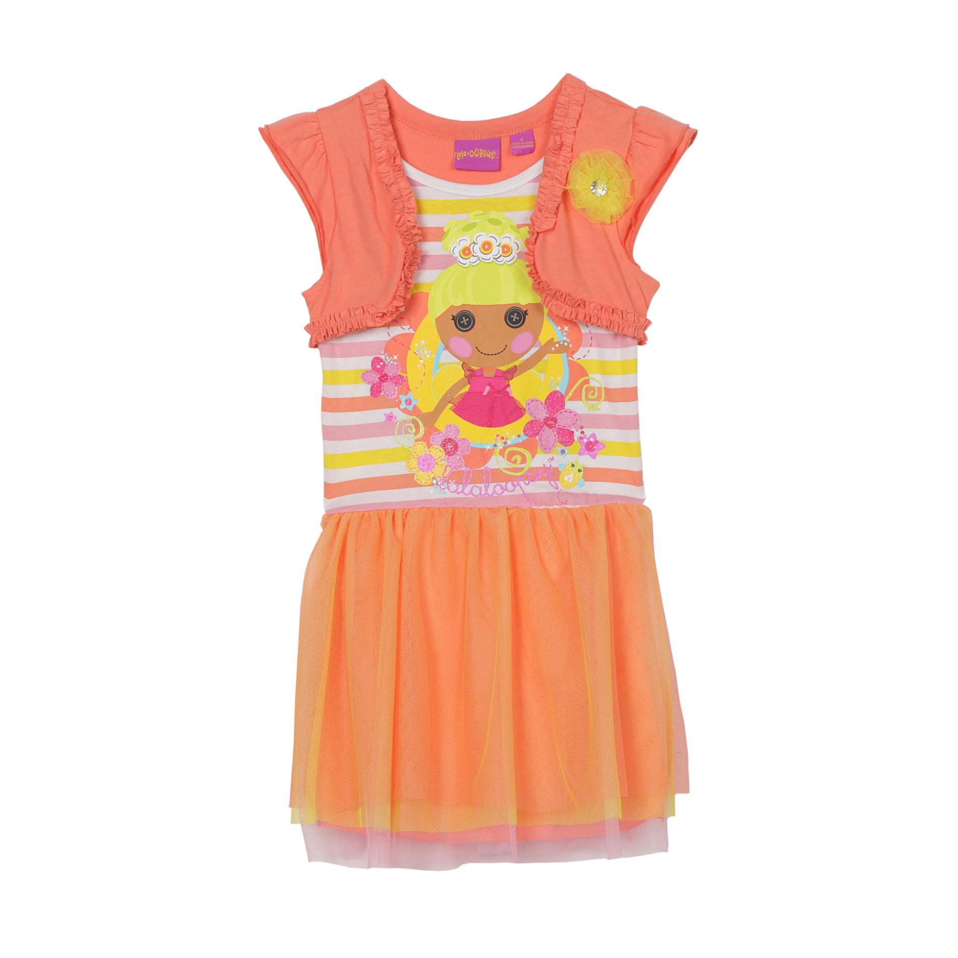 Nickelodeon Girl's Mock Shrug Dress - Lalaloopsy
