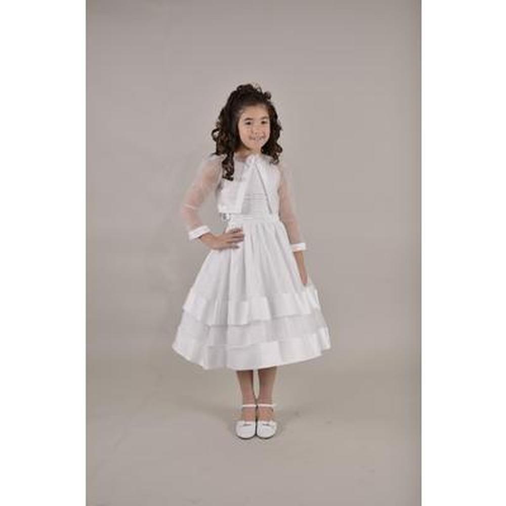Sweetie Pie Collection Satin and Organza Plus Size Communion Dress with Jacket