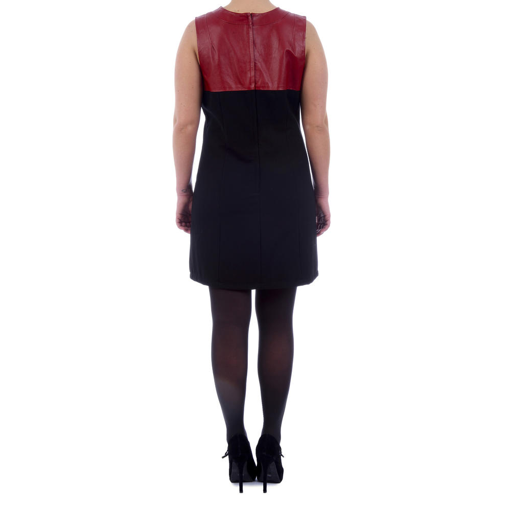 Excelled Women's Plus Leather Dress with Knit Backing - Online Exclusive