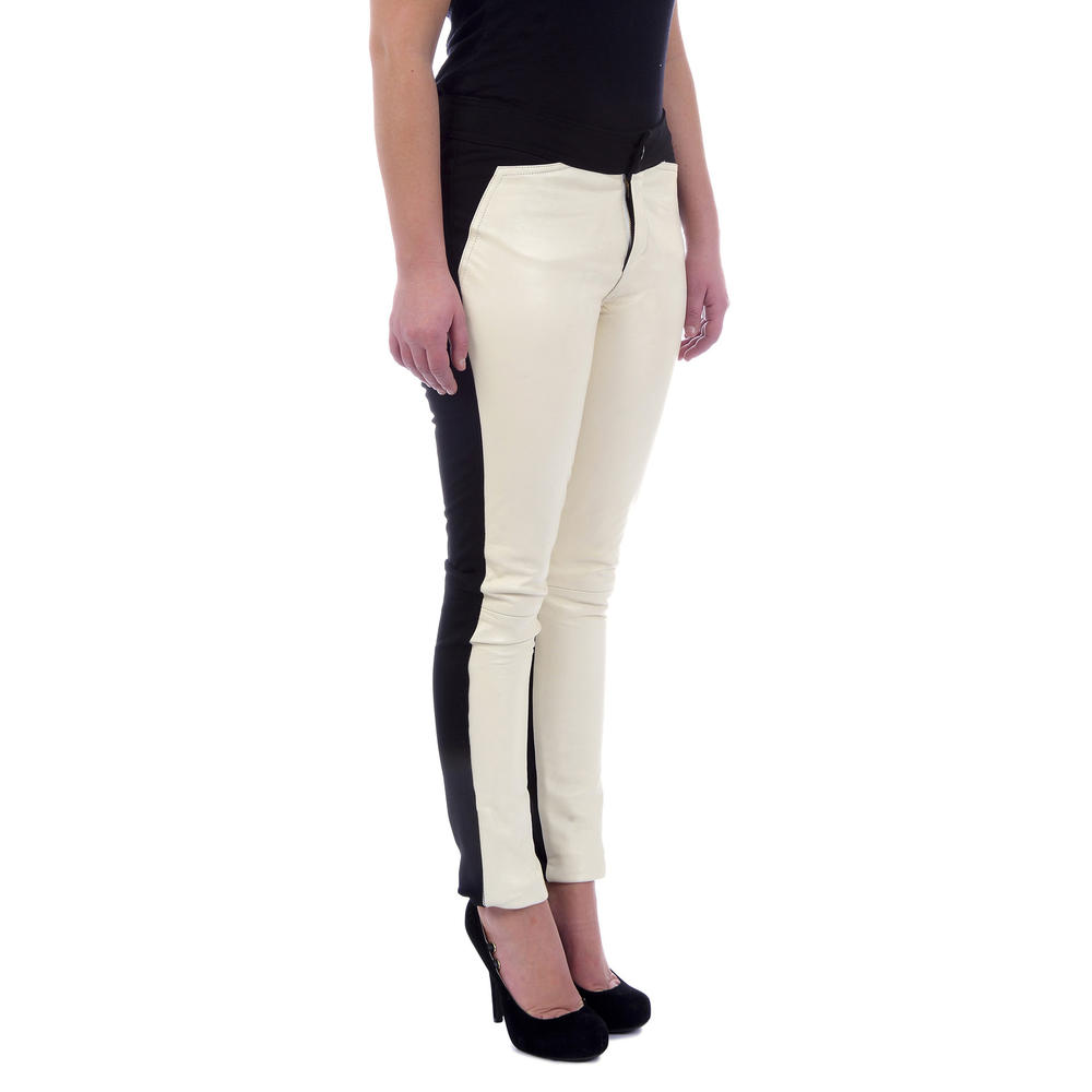 Excelled Women's Leather Pants with Ponte Backing - Online Exclusive