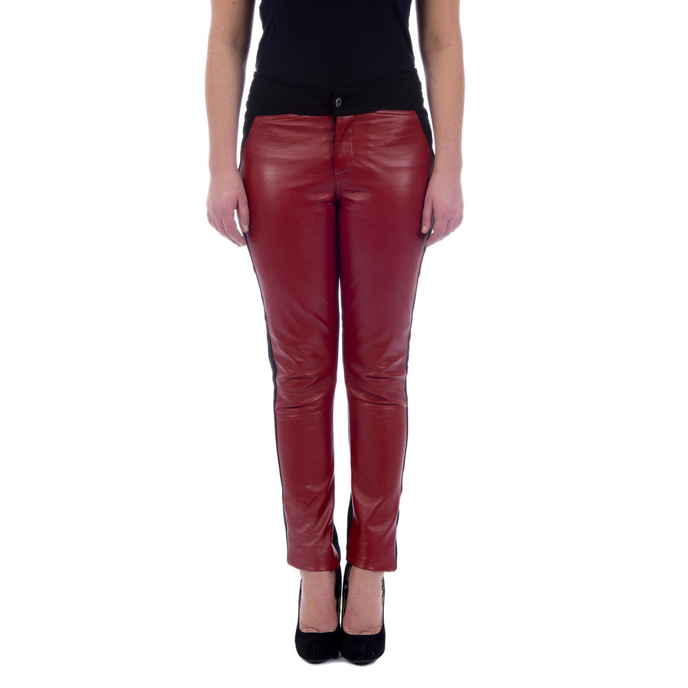 Excelled Women's Plus Leather Pants with Ponte Backing - Online Exclusive