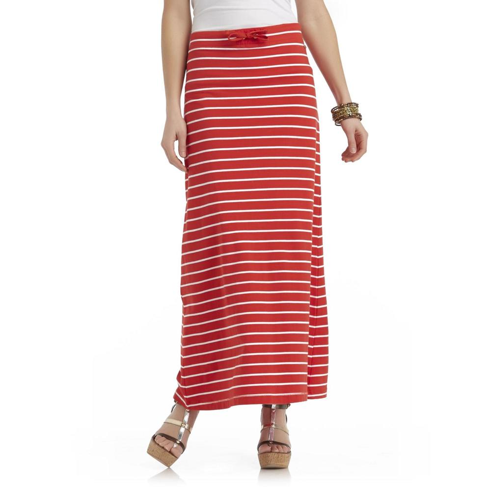 U.S. Polo Assn. Women's Maxi Skirt - Striped