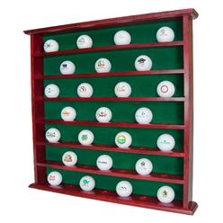 Clubhouse Collection Golf Gifts & Gallery Golf, Gifts and Gallery Mahogany Golf Ball Display Cabinet - 49 Balls