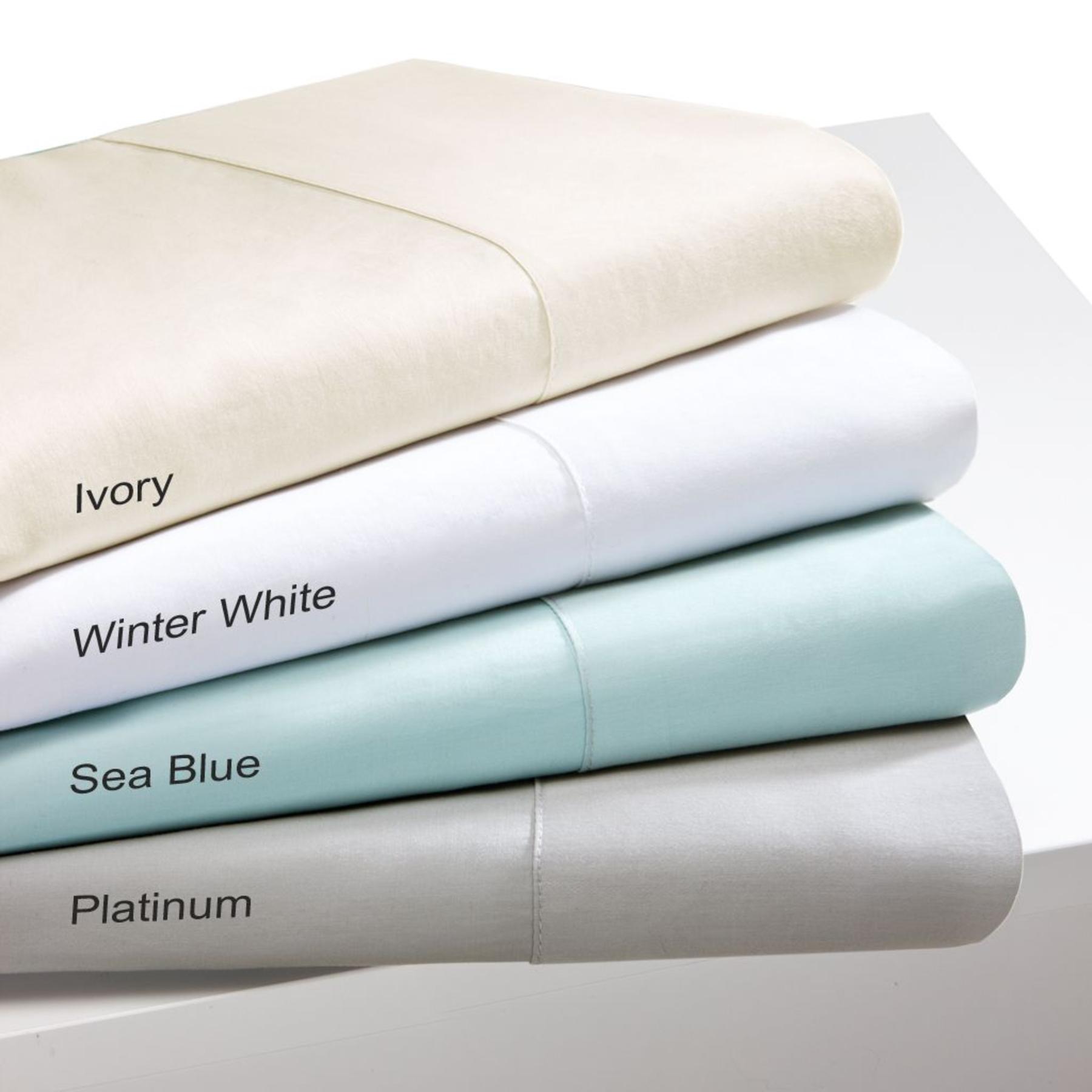 Sleep Philosophy 300TC Pima Silk Touch Cotton Ivory Pillowcases