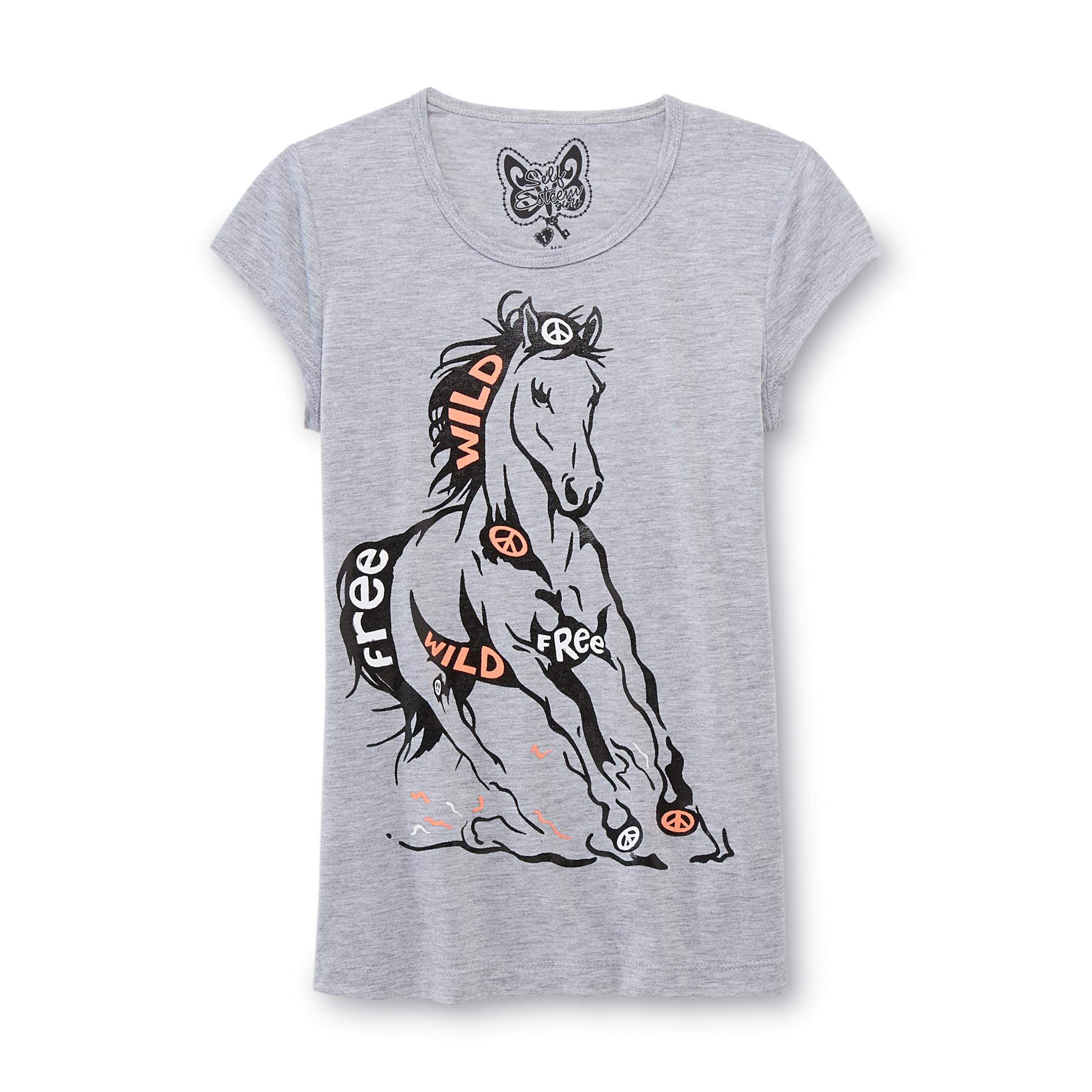 Self Esteem Girl's Graphic T-Shirt - Wild & Free