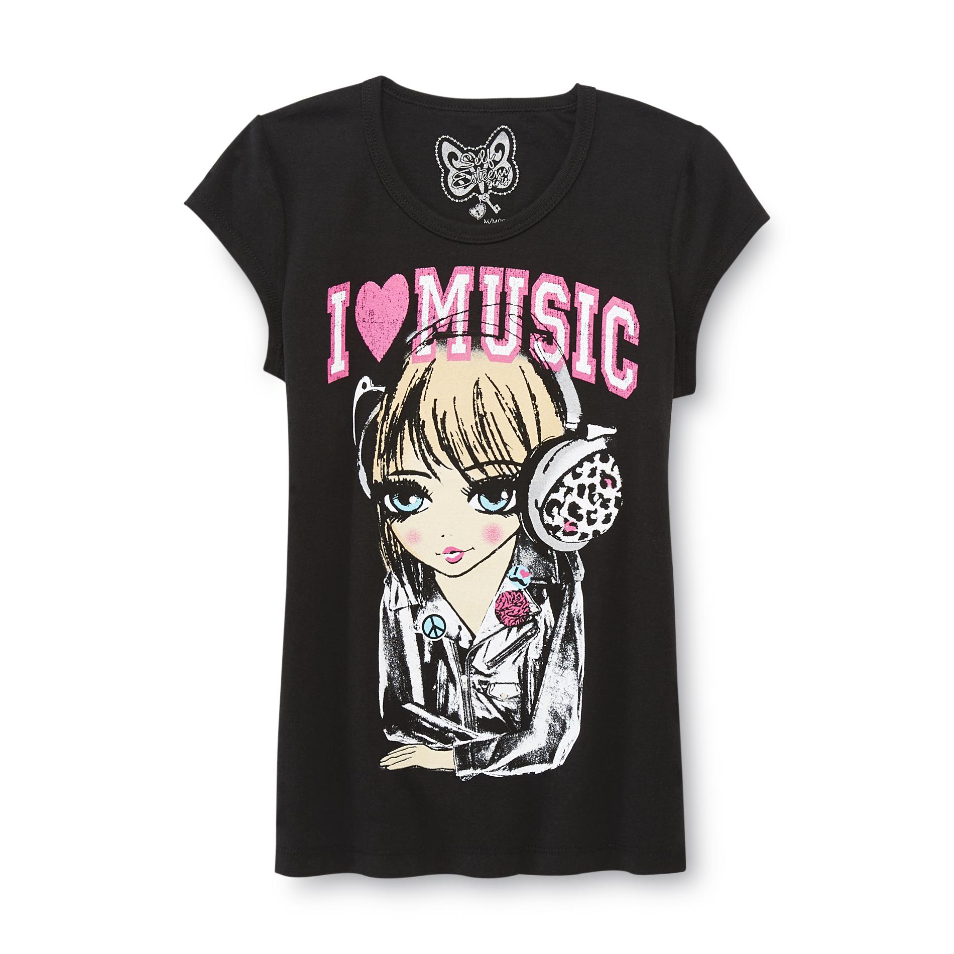 Self Esteem Girl's Graphic T-Shirt - I Heart Music