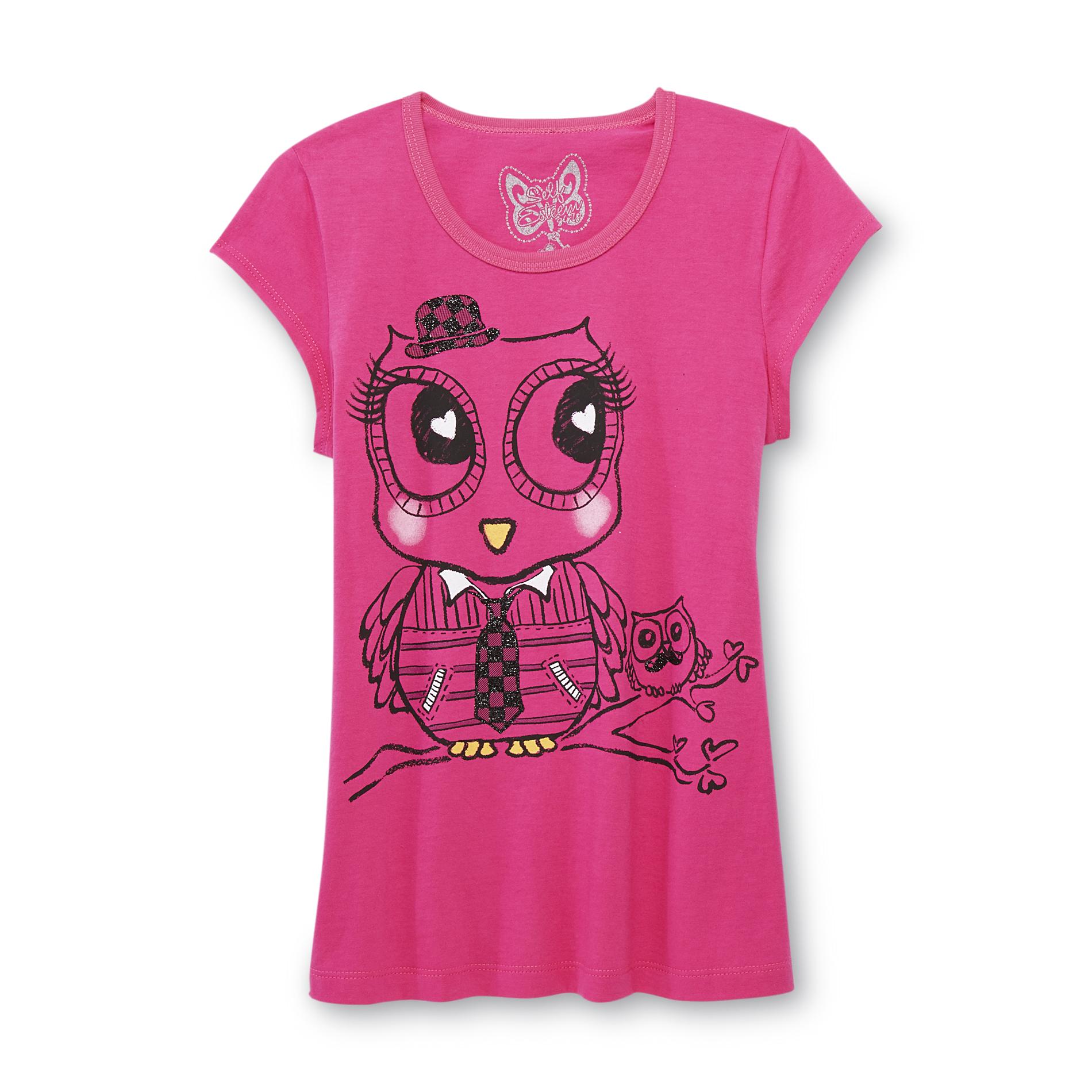 Self Esteem Girl's Graphic T-Shirt - Owls