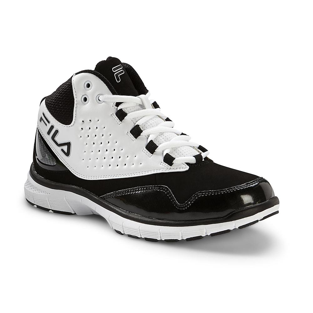 Fila Men's Rim Attacker Basketball Athletic Shoe - White/Black