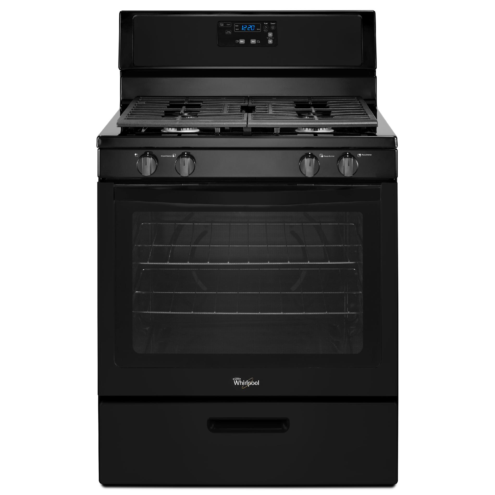 Whirlpool WFG320M0BB  5.1 cu. ft. Gas Range w/ Broiler Drawer - Black