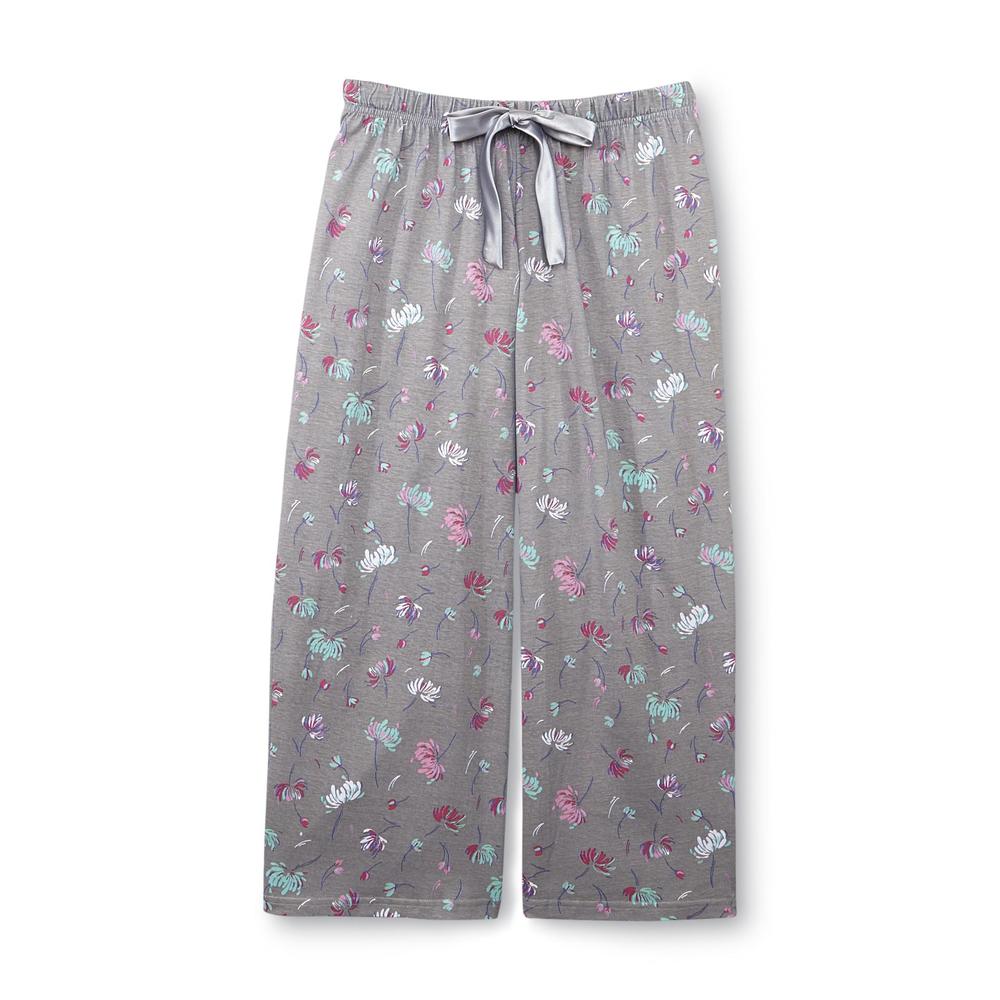 Covington Women's Short-Sleeve Pajama Top & Capris - Floral