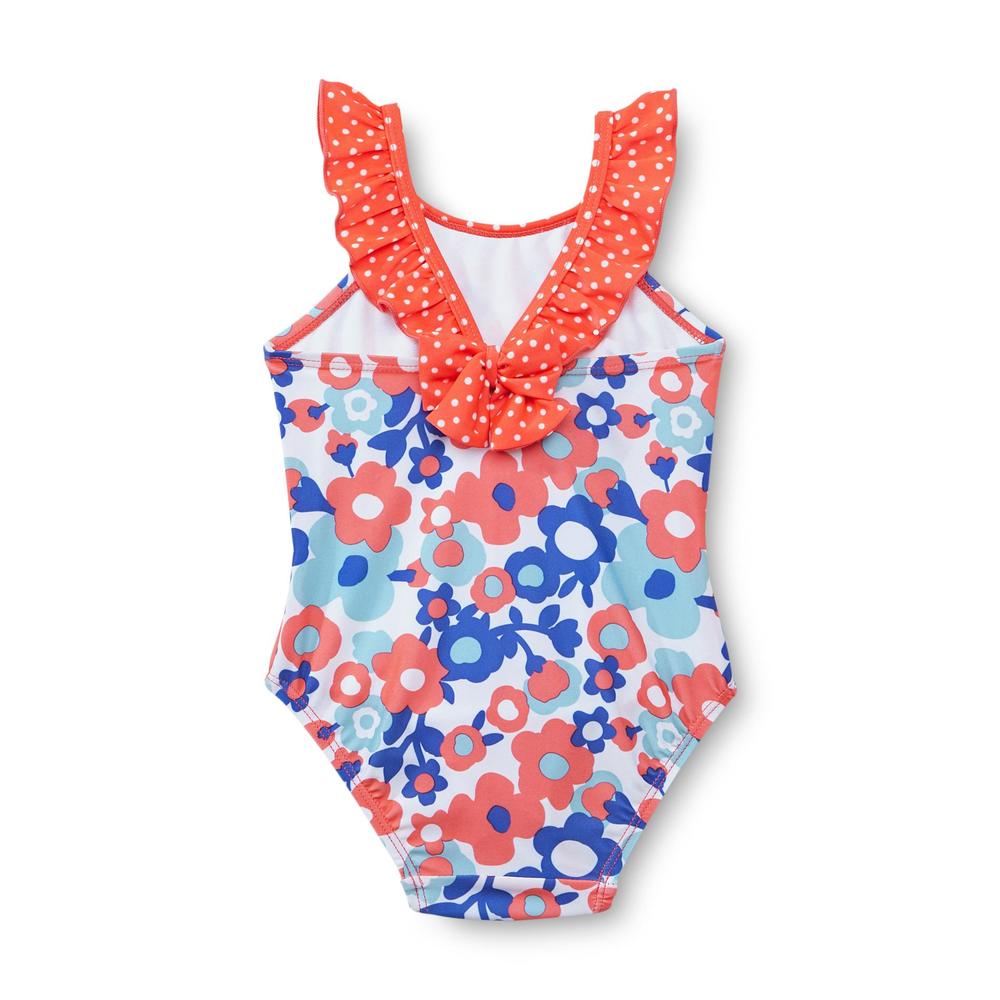 Joe Boxer Infant & Toddler Girl's Ruffled Swimsuit - Floral