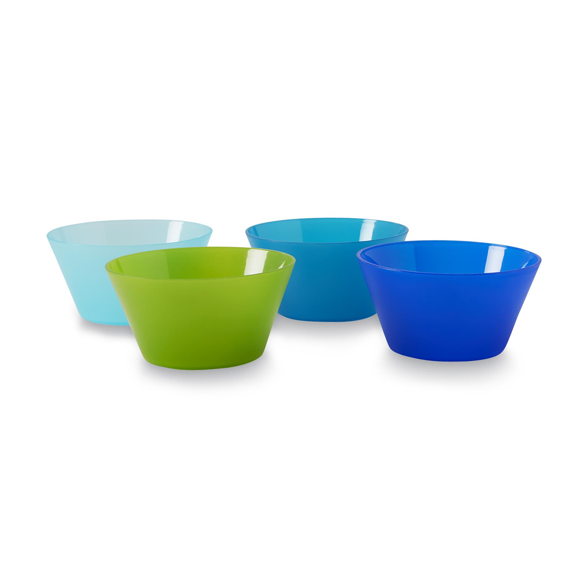 Essential Home 4-Pack Plastic Bowls
