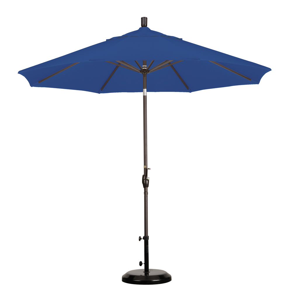 California Umbrella 9' Market Umbrella Push Tilt-Olefin, Choice of Color