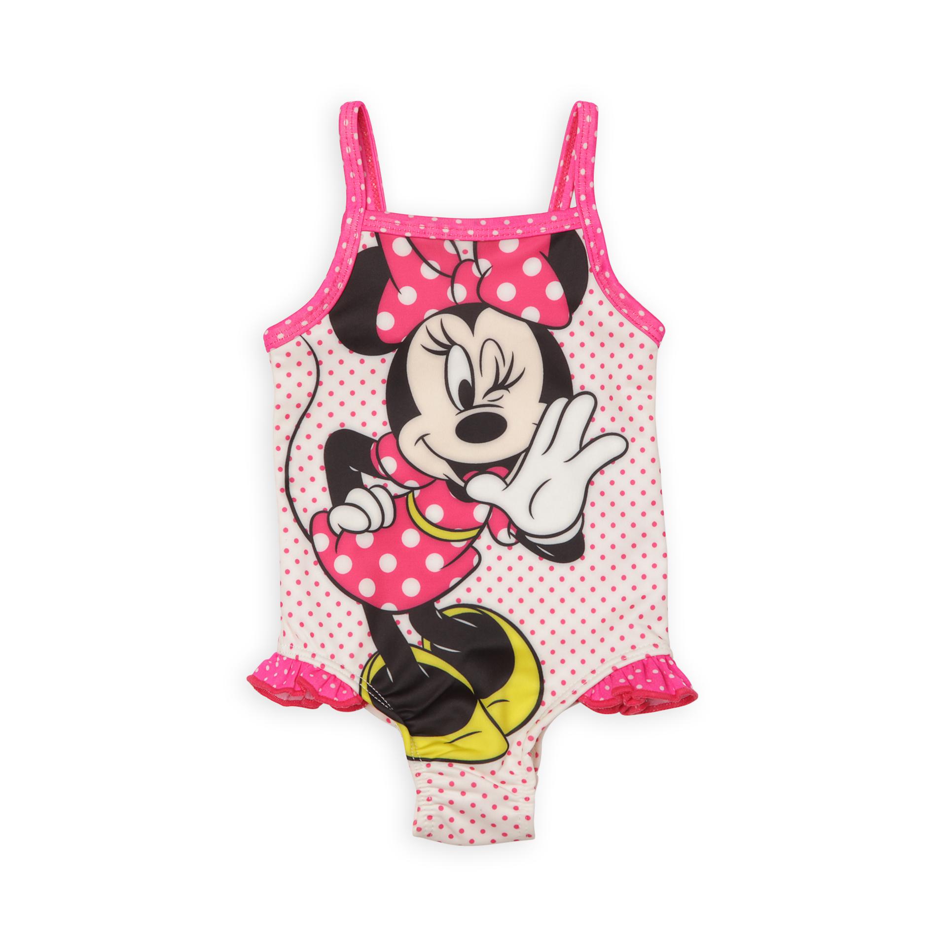 Disney Minnie Mouse Newborn Girl's Swimsuit - Polka Dot