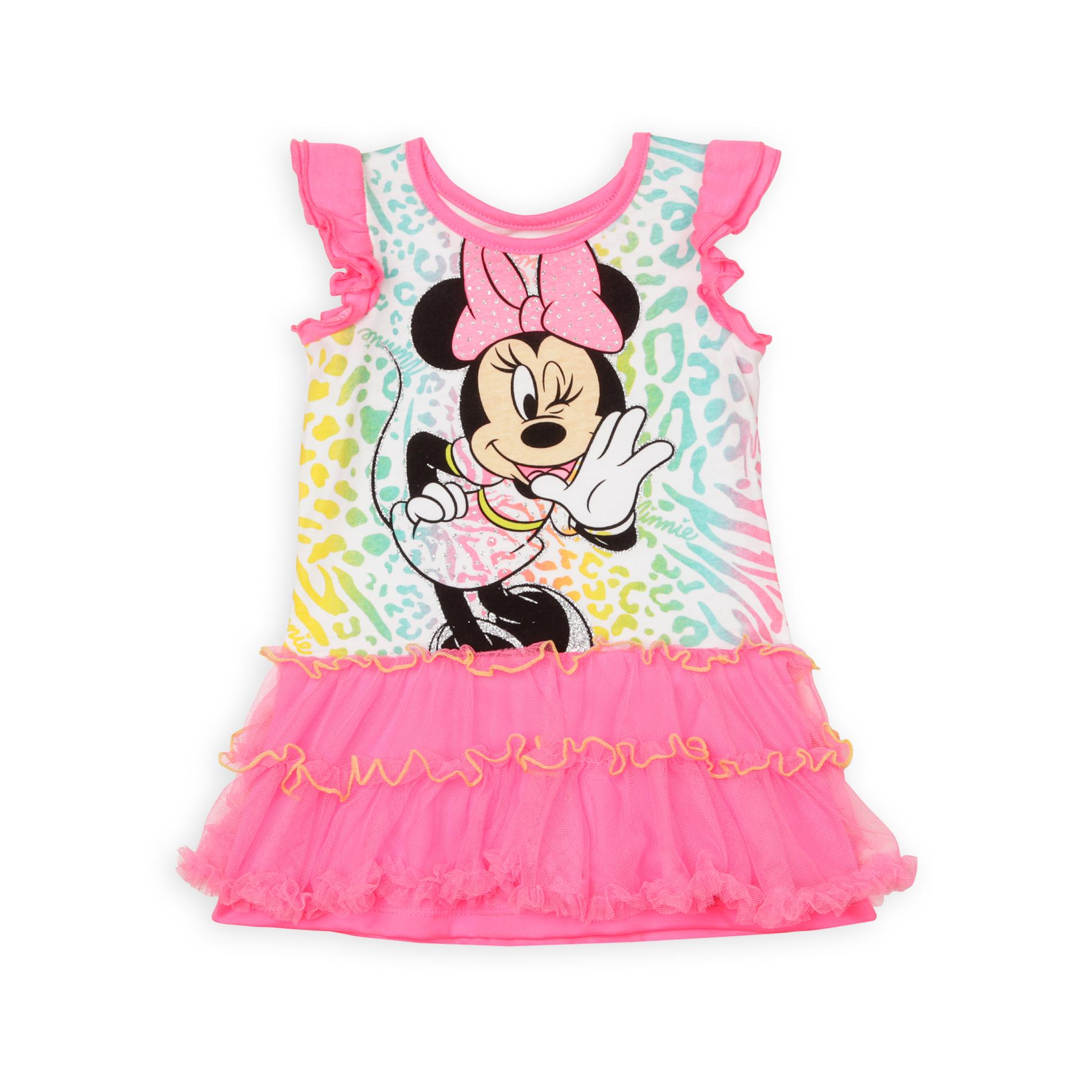 Disney Minnie Mouse Infant & Toddler Girl's Tutu Dress - Animal Print