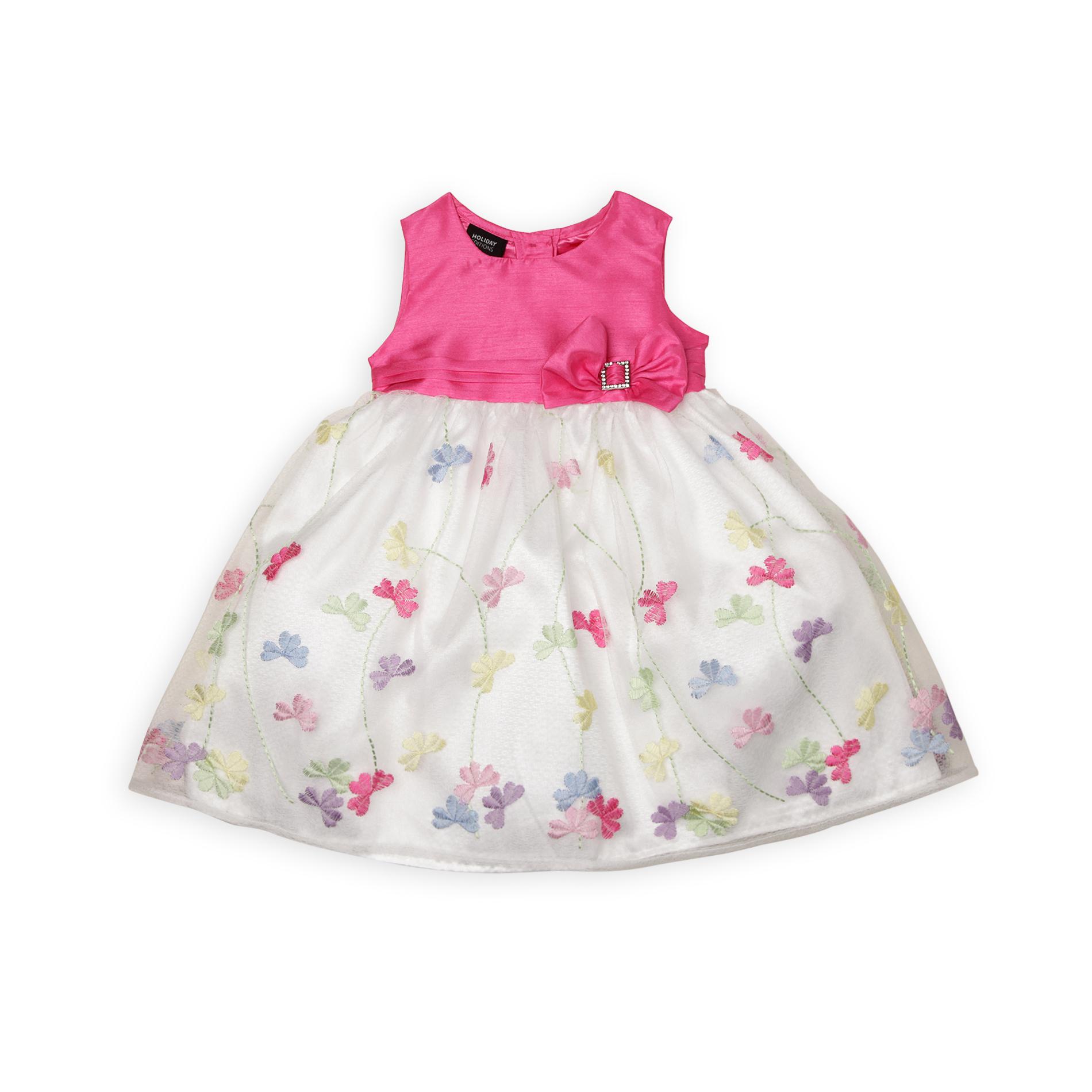 Holiday Editions Infant & Toddler Girl's Sleeveless Occasion Dress - Floral