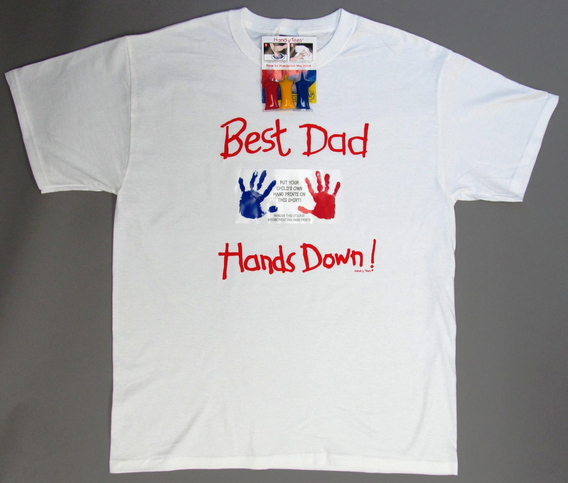 Men's Customizable Graphic T-Shirt - Best Dad Hands