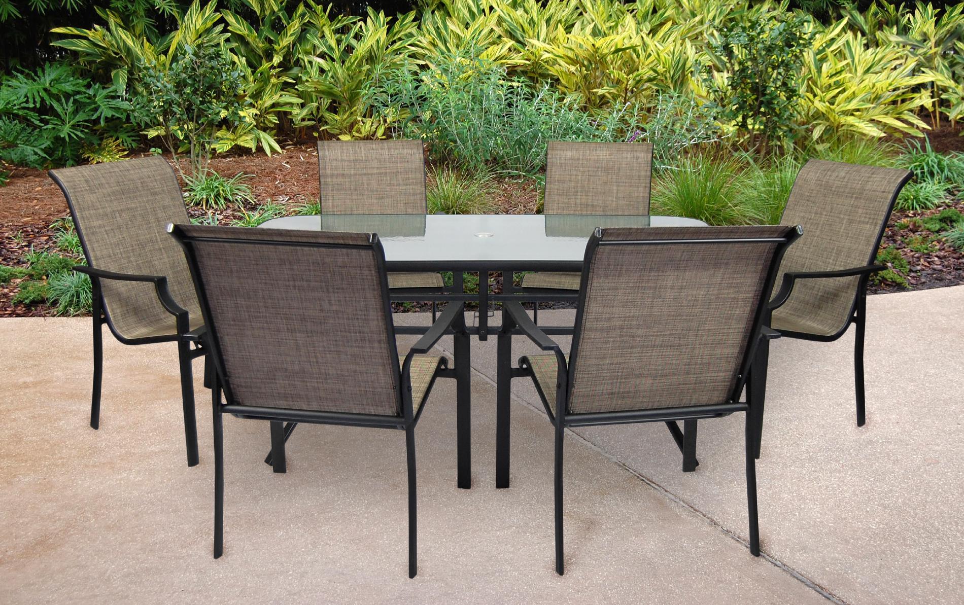 ss-355-2set - fairfield 7 pc patio dining set | sears outlet